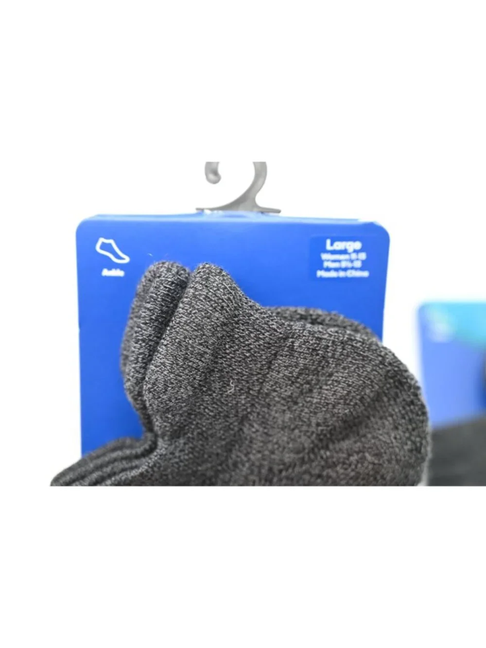 NIP Bombas Lot of 2 Core Classic Ankle Socks Sz L Gray Cushioned Arch Support